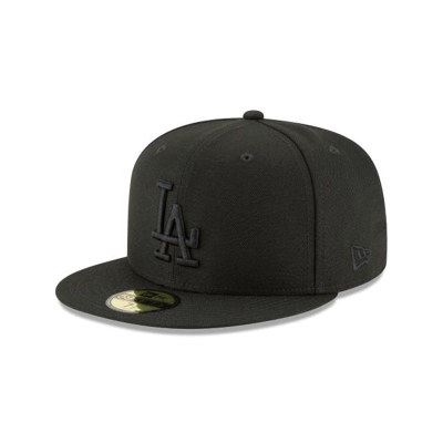 Los Angeles Dodgers Gorra | New Era MLB Blackout Basic 59fifty Fitted Cap Mexico - Negros